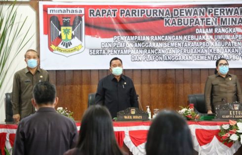 Wakili ROR, RD Hadiri Paripurna DPRD Minahasa