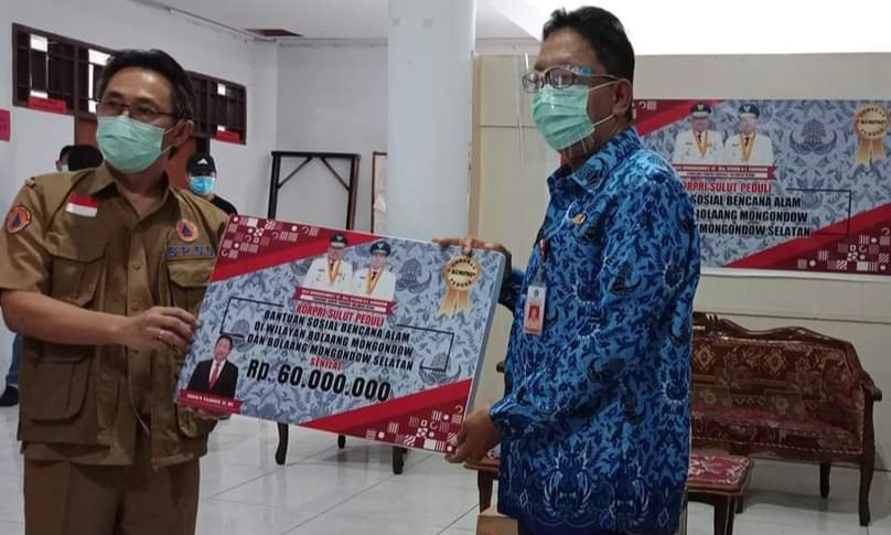 Korpri Sulut Bantu Korban Bencana Bolmong Raya