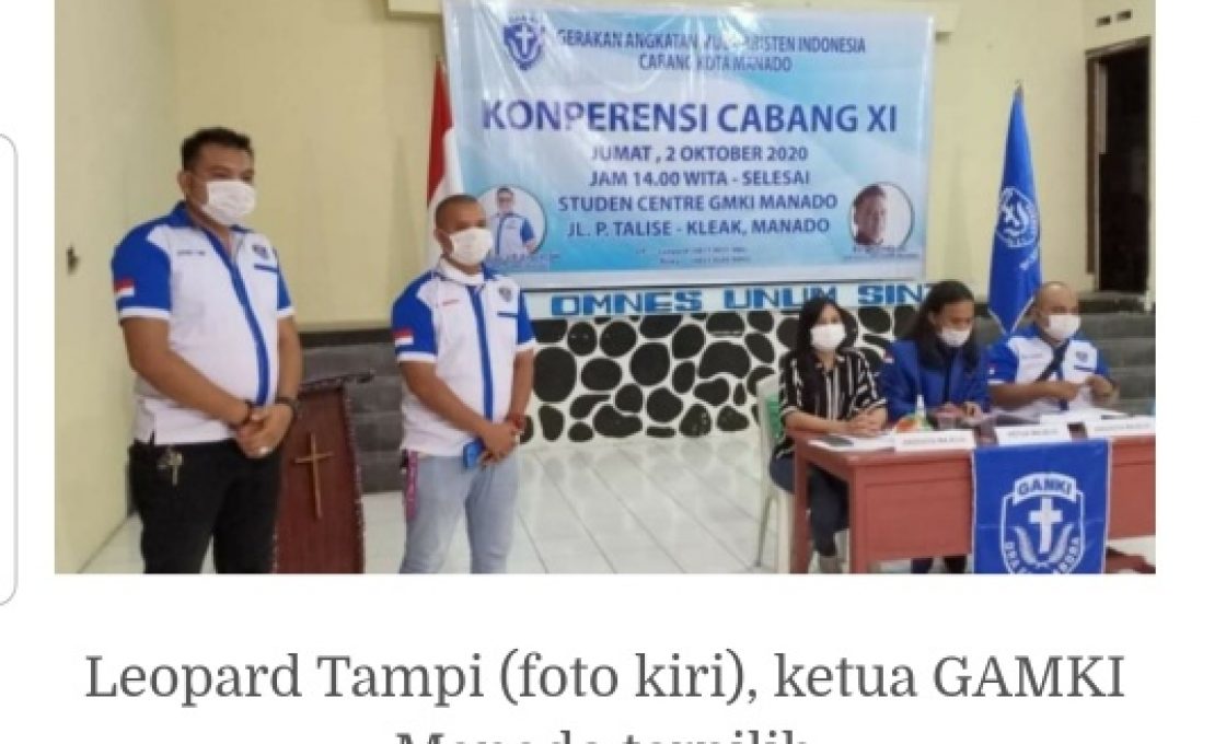 Leopard Tampi gantikan Franciscus Enoch Ketua GAMKI Manado