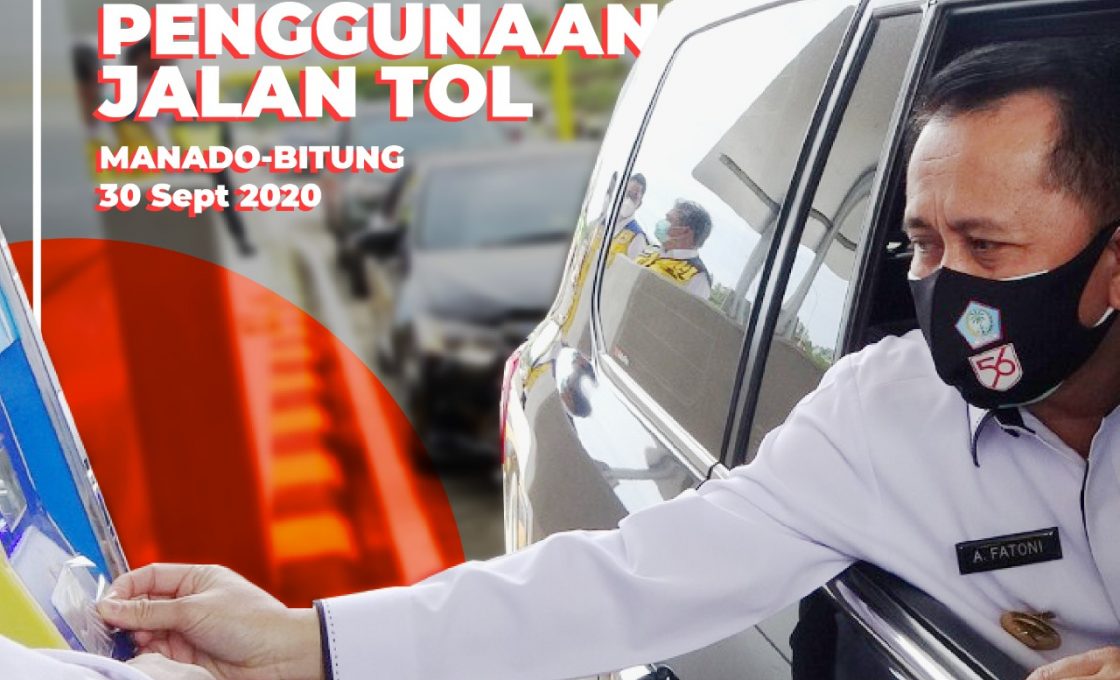 Gratis Dua Minggu, Agus Fatoni Perdana Lalui Tol Manado