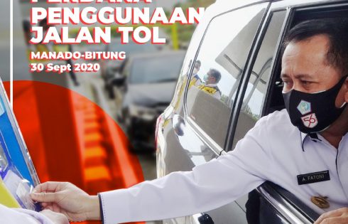 Gratis Dua Minggu, Agus Fatoni Perdana Lalui Tol Manado
