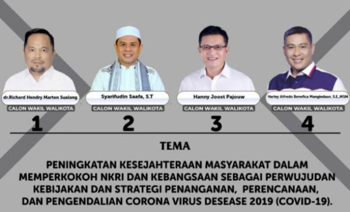 Empat Calon Wawali Manado adu gagasan terkait penanganan covid-19