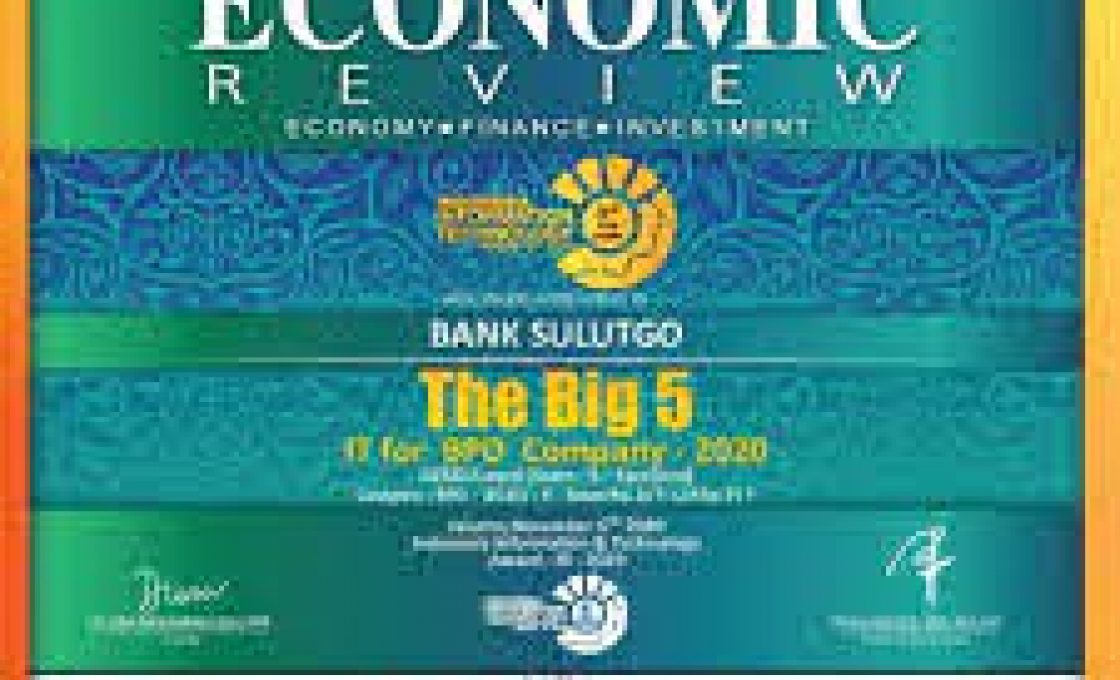 Bank SulutGo Raih Prestasi The Big 5 IT for BPD Company di IITA 2020