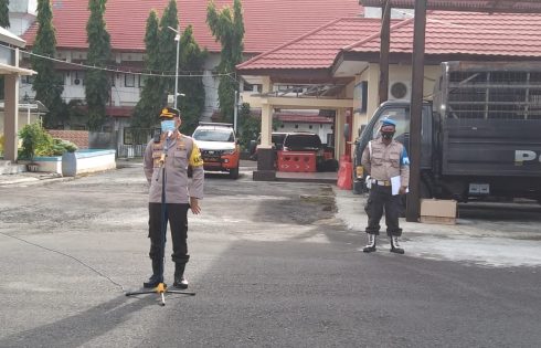 Kapolres Minsel Pimpin Apel Siaga Pengamanan Natal 2020