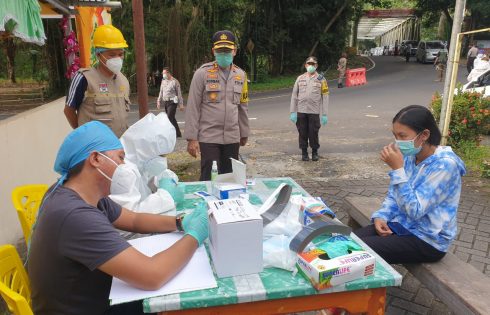 Kapolres Minsel Pimpin Langsung Ops Yustisi di Pos Lilin Perbatasan