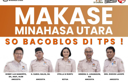 KPU Minut : Makase Pemilih so Bacoblos di TPS !