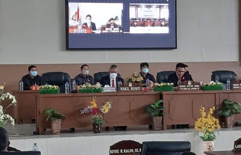 DPRD Minsel Gelar Paripurna Pengumuman Penetapan Calon Bupati dan Wabup Terpilih