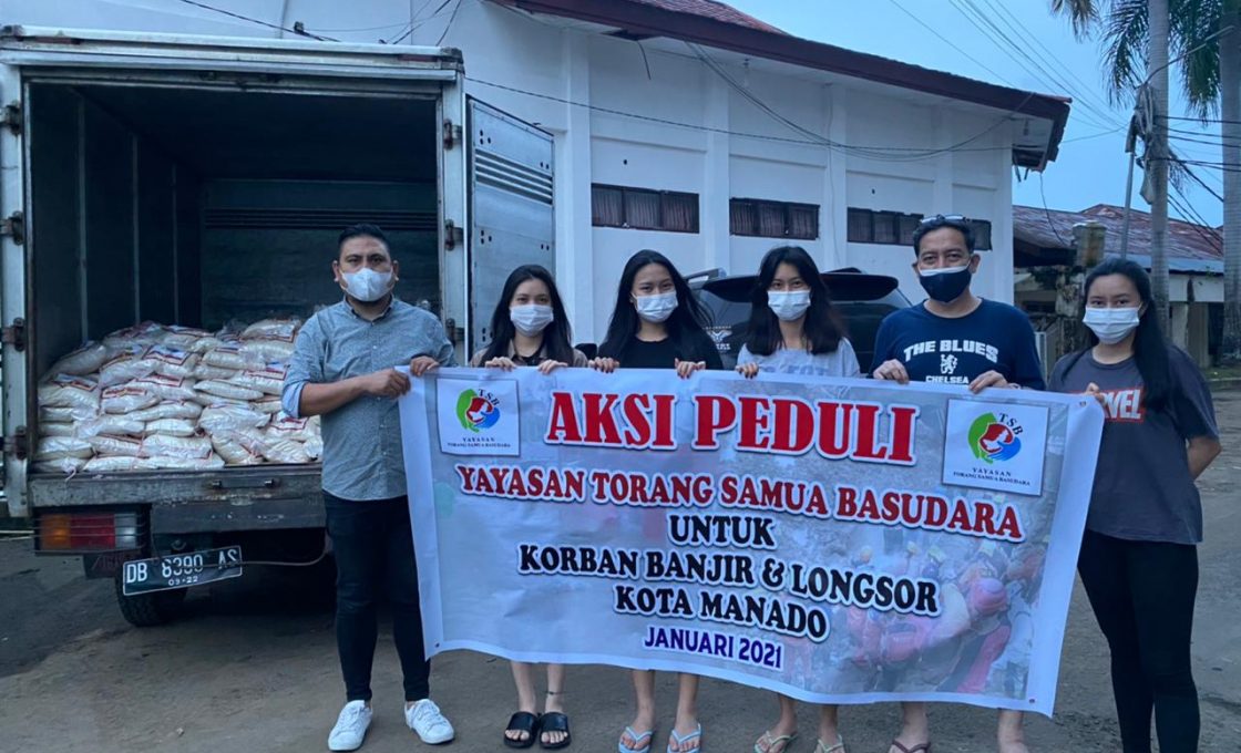 YTBS Bantu Korban Banjir dan Longsor di Manado