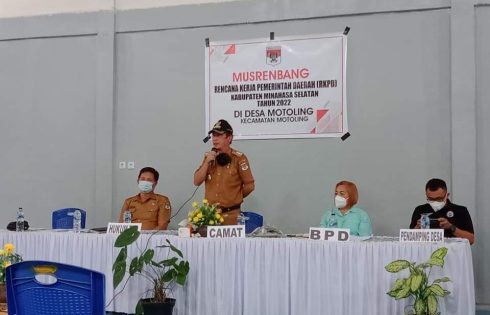 Pemdes Motoling Gelar Musrenbang RKPD Tahun Anggaran 2022