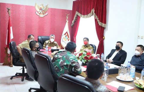 Bahas Penanganan Covid-19 di Minsel, Bupati dan Wabup Gelar Rakor Bersama Forkopimda