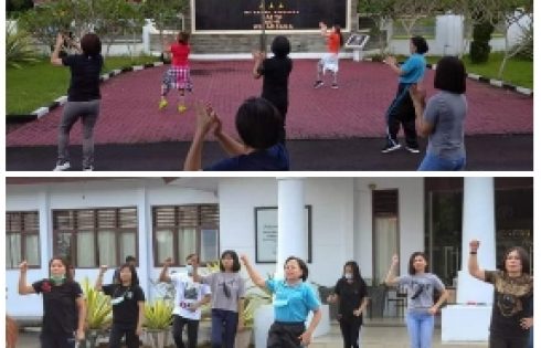 Kejari Tomohon Gelar Senam Zumba