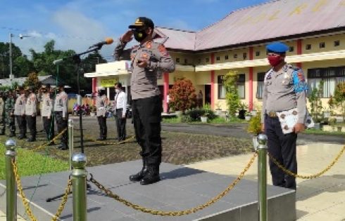 Kapolres Bambang Pimpin PAM Jumat Agung dan Paskah di Tomohon