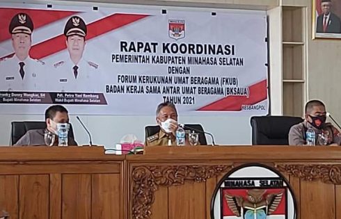 Bupati FDW Apresiasi Peran FKUB dan BKSAUA Menjaga Kerukunan Umat Beragama di Minsel