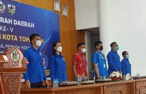 Terpilih Secara Aklamasi, Karheinz Senduk Pimpin KNPI Tomohon