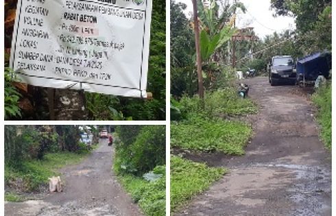 Diduga Tidak Tersalur, Baru Warga Malenos Pertanyakan Proyek Rabat Beton