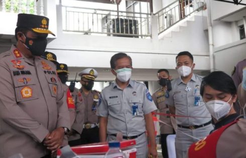 “Gerai Vaksin JRku #Gratis” Sinergitas Jasa Raharja Dengan Polda Sulut