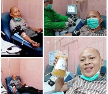 Difasilitasi KAGAMA Manado, Wartawan Penyintas di Sulut Donor Plasma Konvalesen