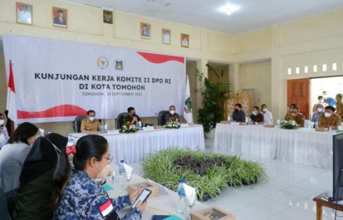 Kunker di Tomohon, Komite II DPD RI Lakukan Peninjauan Lapangan
