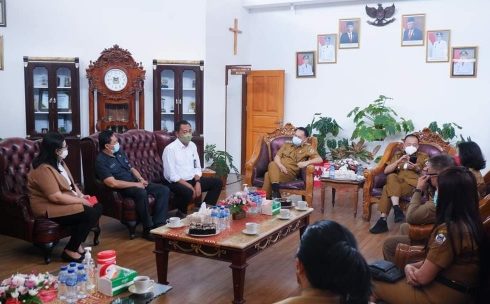 Kepala BPK RI Perwakilan Sulut Sambangi Tomohon