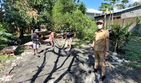 Masa Pandemi Tak Halangi Pembangunan di Tateli Satu