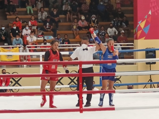 Atlet Muaythai Sulawesi Utara Angelina Runtukahu Berjaya, Lolos di Final PON XX Papua