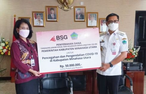 Bantu Penderita Covid-19 di Minut, Bupati JG Apresiasi BSG