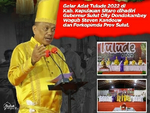 Gubernur Sulut Olly Dondokambey pads acara Tulude
