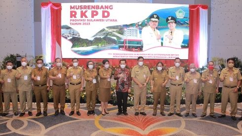 Wali Kota Bitung Maurits Mantiri Hadiri Musrenbang RKPD Provinsi Sulut Tahun 2023