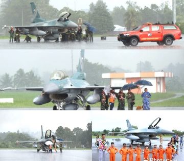 F-16 Fighting Falcon Terbang di Atas Sulut