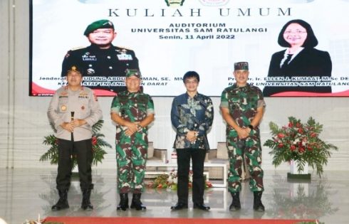 KSAD Dudung Abdurachman Beri Kuliah Umum di Unsrat