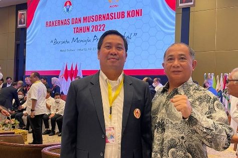 Dibuka Menpora, Wagub Kandouw Ikuti Pembukaan Rakernas KONI 2022