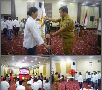 Steven Kandouw Lantik Bupati Evangelian Sasingen Ketua KONI Sitaro