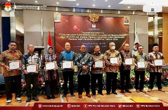 KPU Sulut Raih Penghargaan Tingkat Nasional