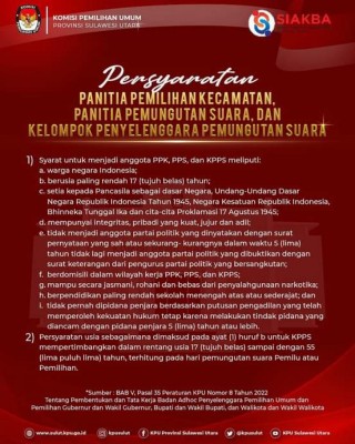 KPU Sulut Jadwalkan Pembentukan PPK dan PPS