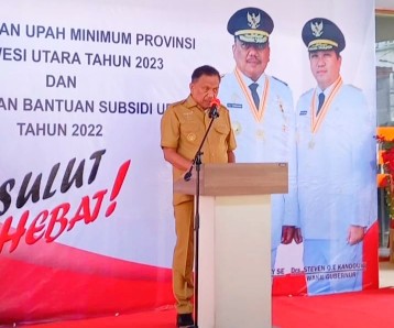 Olly Dondokambey Umumkan UMP Sulut 2023 Naik 5,24 persen