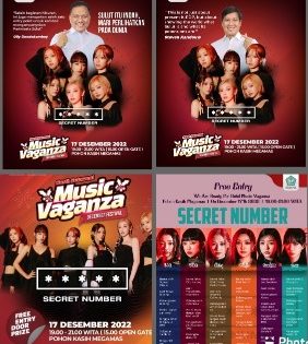 17 Desember Pemprov Sulut Hibur Warga, Hadirkan Konser Gratis Secret Number