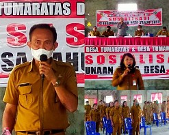 Pemerintah Kecamatan Langowan Barat Gelar Sosialisasi DD