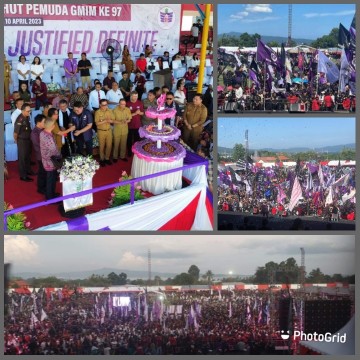 “Api Obor Pembangunan” di HUT ke-97 Pemuda GMIM