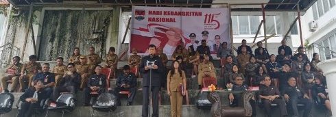 Wabup Mitra Pimpin Apel Mempringati Harkitnas ke 115