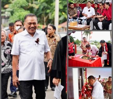 Olly Dondokambey Hadiri Ibadah Kenaikan Yesus Kristus di GMIM Moria Kolongan