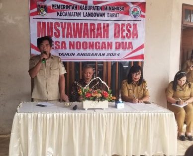 Gelar Musdes RKPDes, Stunting Masih Jadi Prioritas Pemdes Noongan Dua di 2024
