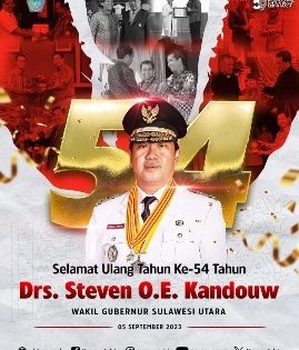 Olly Dondokambey Deklarasikan Calon Gubernur Sulut Dari PDI-P