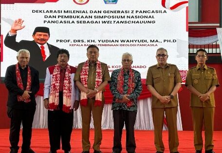 Olly Dondokambey Deklarasi Jaringan Milenial dan Gen Z Pancasila