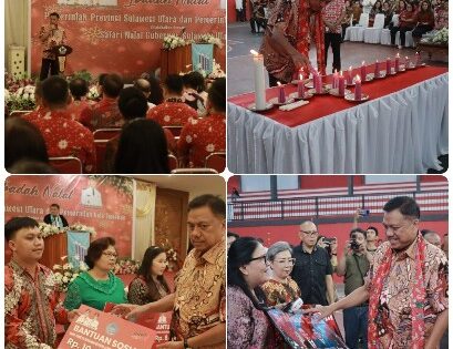 Safari Natal, Gubernur Olly Dondokambey Berpesan Jemaat Saling Menghargai Perbedaan