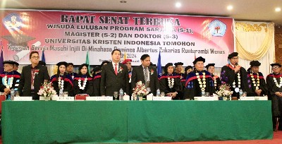 Wagub Steven Kandouw Hadiri Wisuda UKIT A.Z.R Wenas