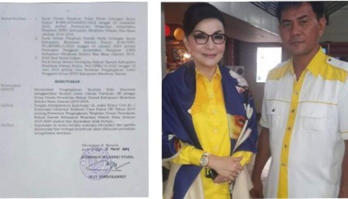Diteken Gubernur Sulut Olly Dondokambey, Ridel Merentek Ketua DPRD Minsel
