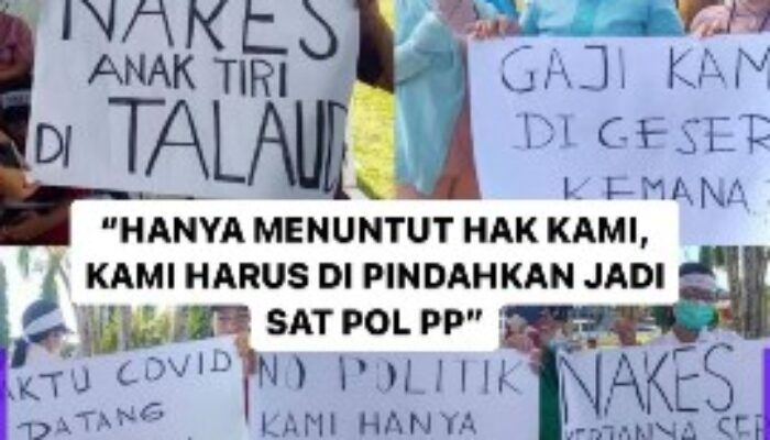 Diduga Imbas Demo Nakes, Pegawai Dinas Kesehatan Talaud Dimutasi Jadi Petugas Satpol PP