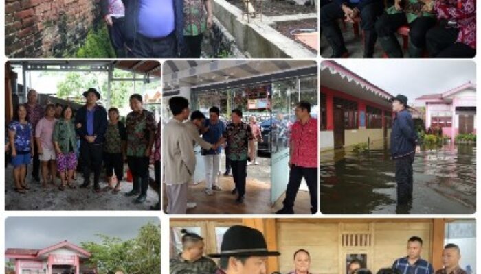 Steven Kandouw Tinjau Lokasi Banjir dan Beri Bantuan di Kelurahan Roong