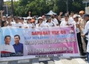 Tim Sahabat YSK 08 Kawal Paslon Cagub YSK-VM Mendaftar di KPUD Sulut