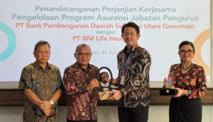 Tingkatkan Perlindungan Asuransi Jabatan Pengurus, Bank SulutGo Jalin Kerja Sama dengan BNI Life